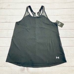 Women's Under Armour Black Racerback Tank Top. Size M NWT​​​​​​